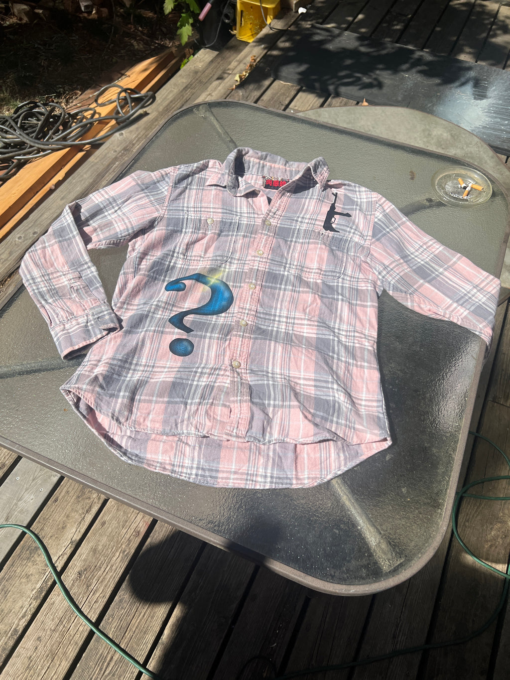 M ak47 question mark flannel