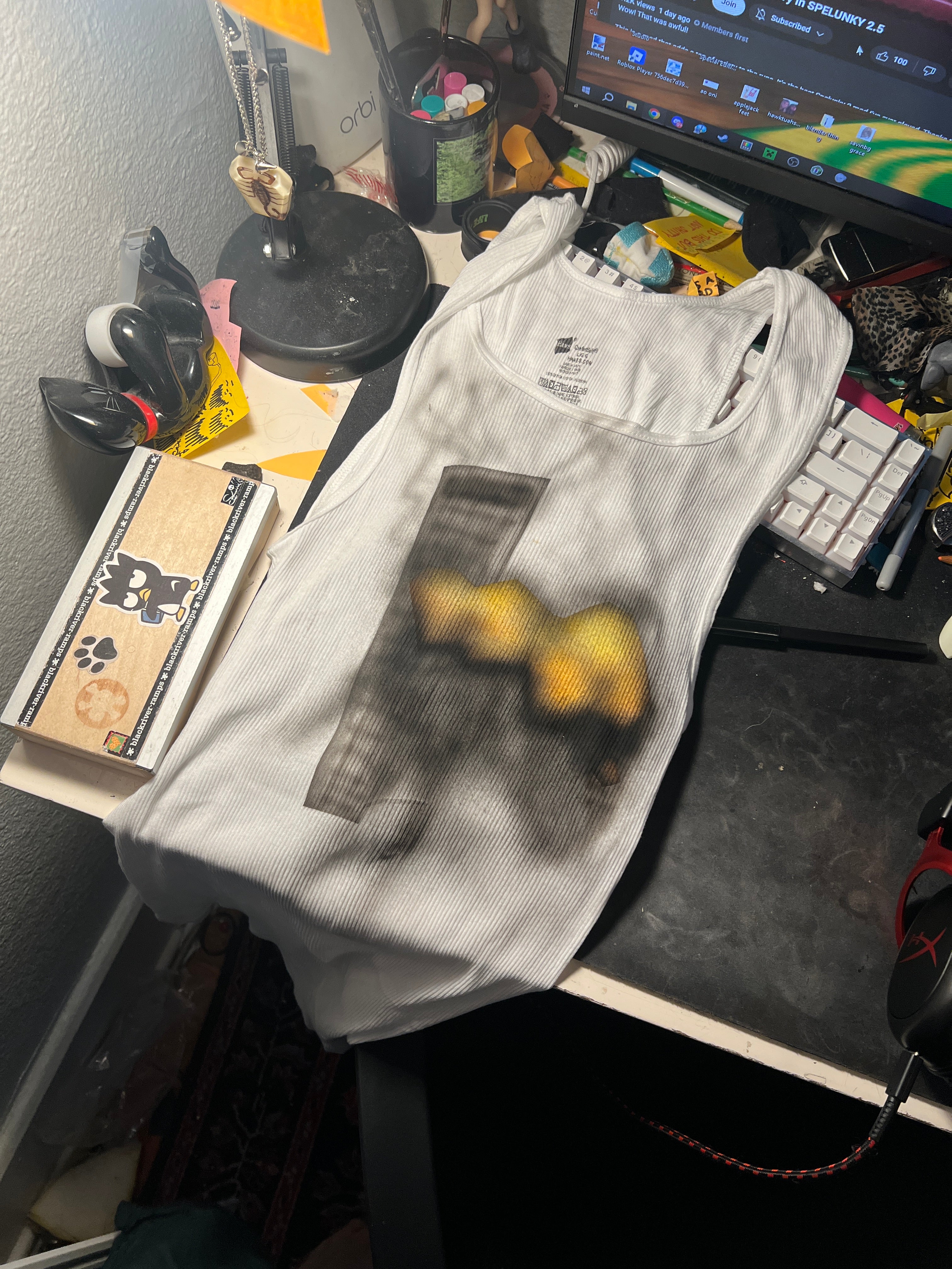 L non-specific terrorist attack ribbed tank