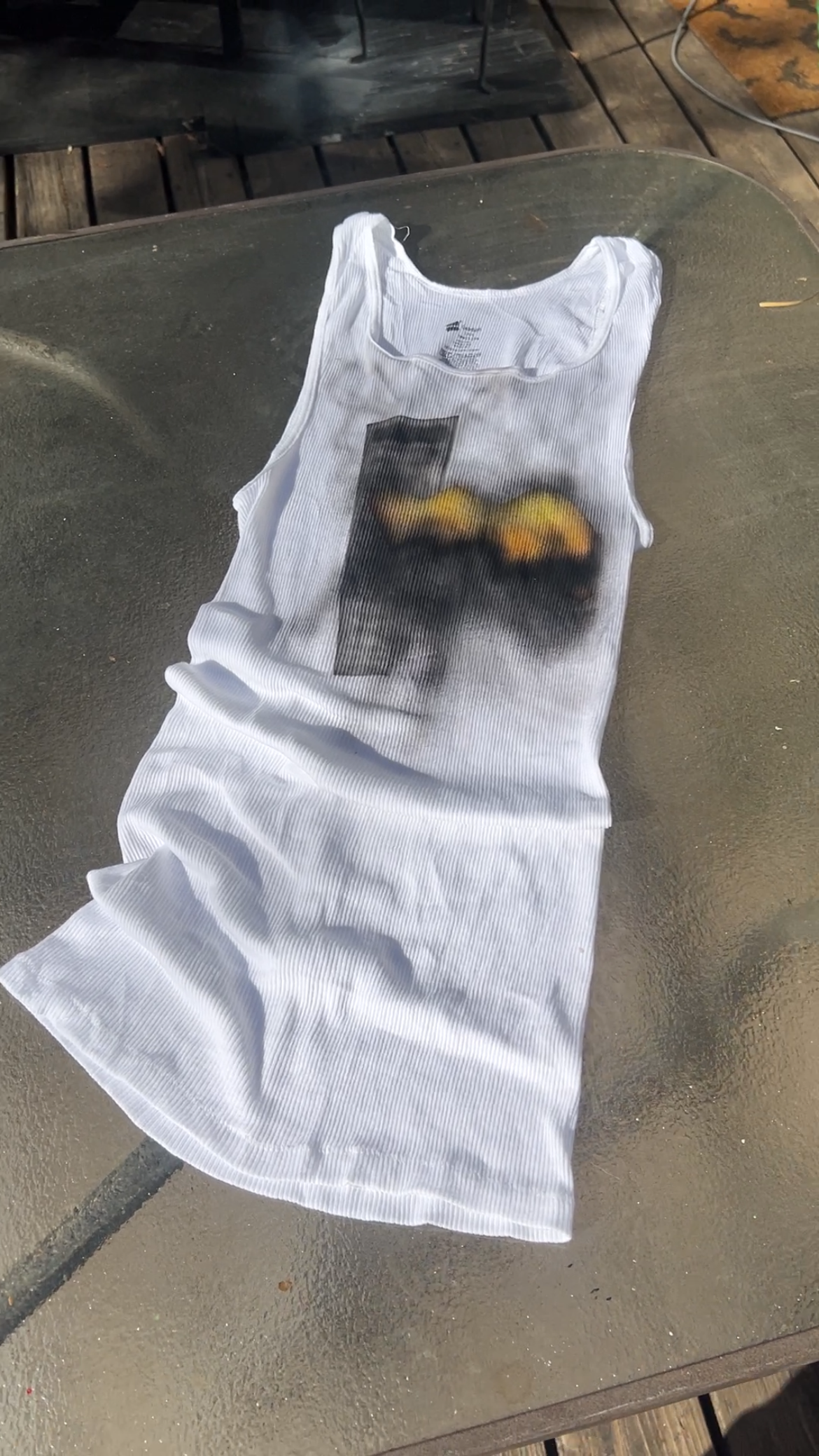 L non-specific terrorist attack ribbed tank