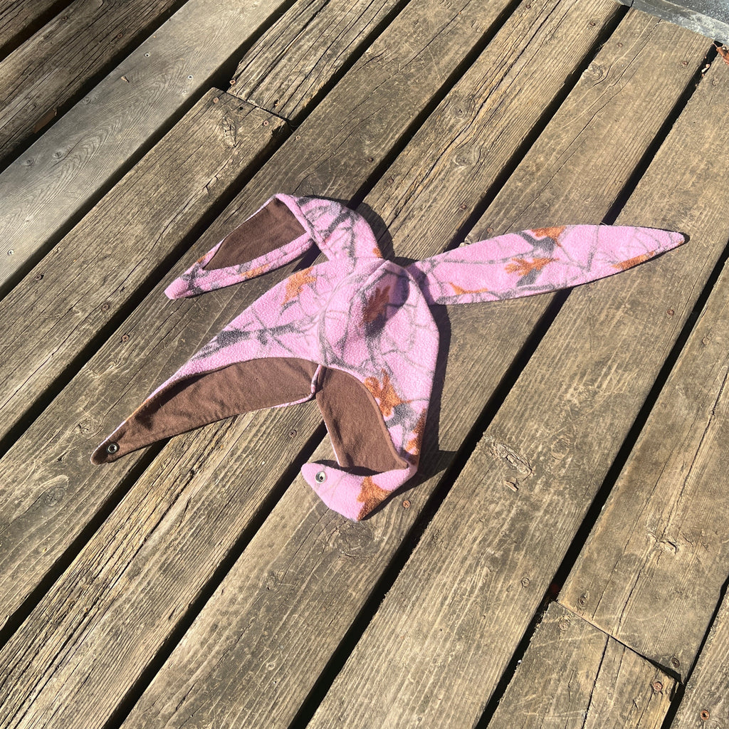 pink camo bunny hat