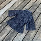 leopard collared zip